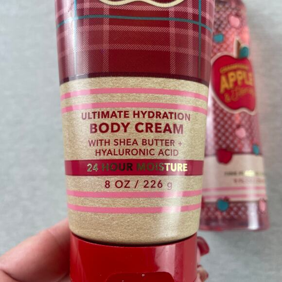 Bundle Champagne Apple & Honey Body Cream Fragrance Mist Bath and Body Works - Picture 5 of 5